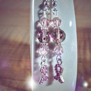 Breast Cancer Awareness Earrings